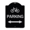Signmission Bicycle Parking W/ Bidirectional Arrow Heavy-Gauge Aluminum Sign, 24" x 18", BS-1824-24314 A-DES-BS-1824-24314 - alternate 1